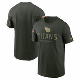 Tennessee Titans 2025 Salute to Service Sideline Primary Edge Dri-FIT T-Shirt - Forest Green | Nike for sale