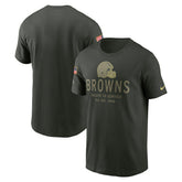 Cleveland Browns 2025 Salute to Service Sideline Primary Edge Dri-FIT T-Shirt - Forest Green | Nike discount
