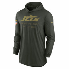 New York Jets 2025 Salute to Service Sideline Dri-FIT Lightweight Hooded Pullover - Forest Green | Nike discount