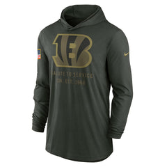 Cincinnati Bengals 2025 Salute to Service Sideline Dri-FIT Lightweight Hooded Pullover - Forest Green | Nike online