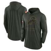 Detroit Lions 2025 Salute to Service Sideline Dri-FIT Lightweight Hooded Pullover - Forest Green | Nike online