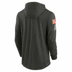 Detroit Lions 2025 Salute to Service Sideline Dri-FIT Lightweight Hooded Pullover - Forest Green | Nike online