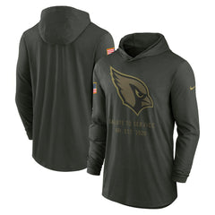 Arizona Cardinals 2025 Salute to Service Sideline Dri-FIT Lightweight Hooded Pullover - Forest Green | Nike outlet