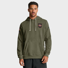 San Francisco 49ers 2025 Salute to Service Sideline Standard Issue Dri-FIT Hoodie - Olive | Nike on sale