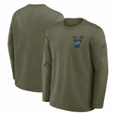 Detroit Lions 2025 Salute to Service Sideline Coaches Therma-FIT Long Sleeve Shirt - Olive | Nike on sale