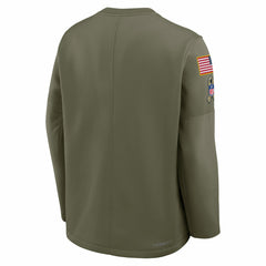 New York Jets 2025 Salute to Service Sideline Coaches Therma-FIT Long Sleeve Shirt - Olive | Nike online