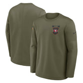 San Francisco 49ers 2025 Salute to Service Sideline Coaches Therma-FIT Long Sleeve Shirt - Olive | Nike outlet