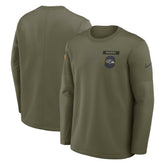 Baltimore Ravens 2025 Salute to Service Sideline Coaches Therma-FIT Long Sleeve Shirt - Olive | Nike for sale