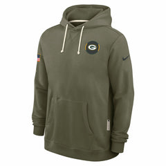 Green Bay Packers Big & Tall 2025 Salute to Service Sideline Dominant Force Dri-FIT Hoodie - Olive | Nike on sale