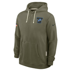 Detroit Lions Big & Tall 2025 Salute to Service Sideline Dominant Force Dri-FIT Hoodie - Olive | Nike outlet