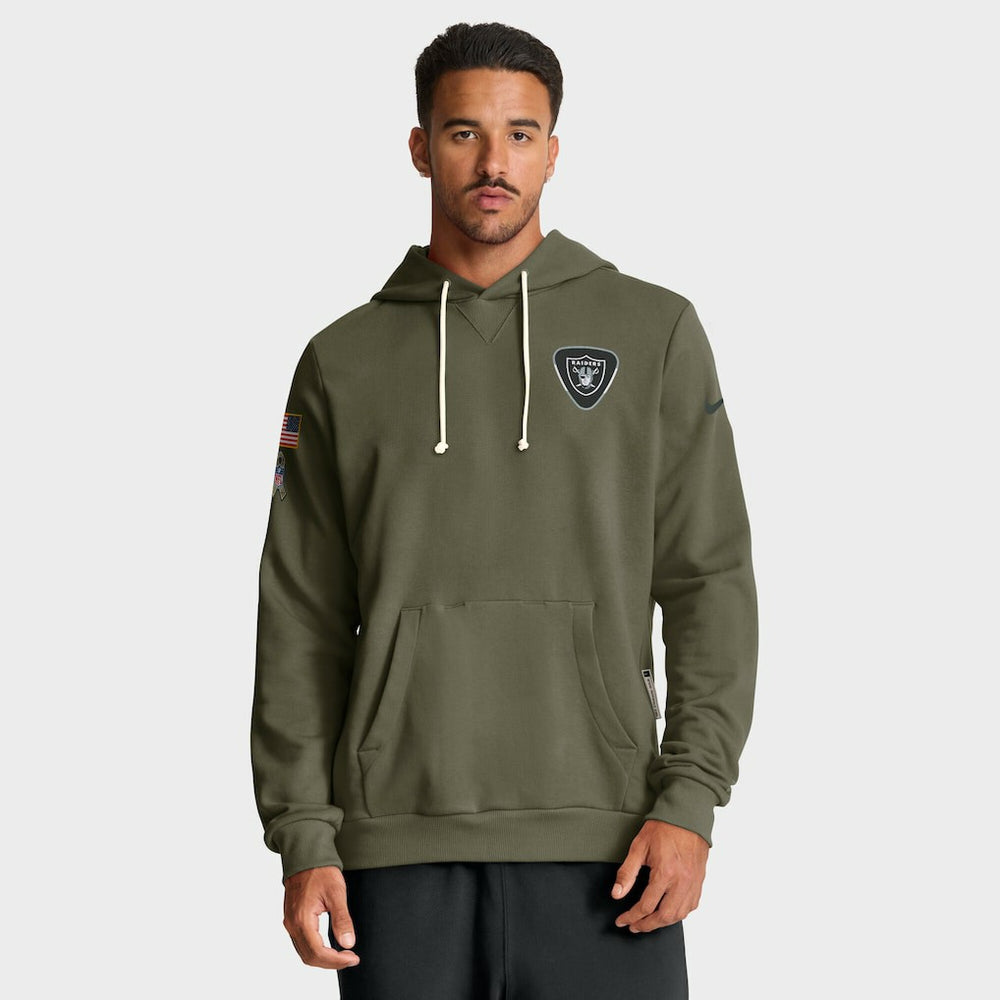 Las Vegas Raiders Big & Tall 2025 Salute to Service Sideline Dominant Force Dri-FIT Hoodie - Olive | Nike online