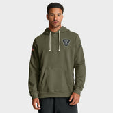 Las Vegas Raiders Big & Tall 2025 Salute to Service Sideline Dominant Force Dri-FIT Hoodie - Olive | Nike online