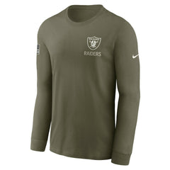 Las Vegas Raiders 2025 Salute to Service Sideline Long Sleeve T-Shirt - Olive | Nike outlet