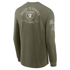 Las Vegas Raiders 2025 Salute to Service Sideline Long Sleeve T-Shirt - Olive | Nike outlet