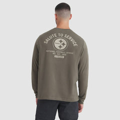 Pittsburgh Steelers 2025 Salute to Service Sideline Long Sleeve T-Shirt - Olive | Nike outlet