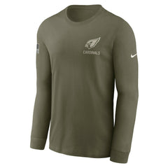 Arizona Cardinals 2025 Salute to Service Sideline Long Sleeve T-Shirt - Olive | Nike on sale