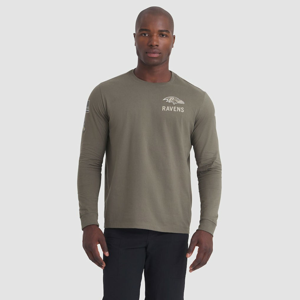 Baltimore Ravens 2025 Salute to Service Sideline Long Sleeve T-Shirt - Olive | Nike sale
