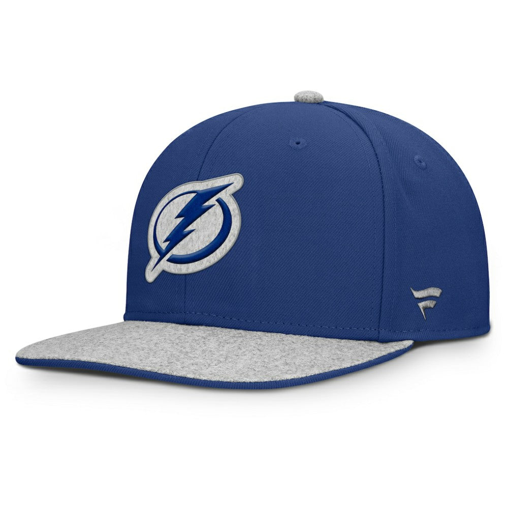Tampa Bay Lightning Fanatics Fundamentals Loden Snapback Hat Blue