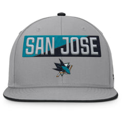 San Jose Sharks Fanatics Fundamentals Duo Split Logo Snapback Hat Gray