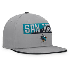 San Jose Sharks Fanatics Fundamentals Duo Split Logo Snapback Hat Gray