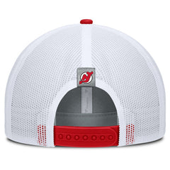 New Jersey Devils Fanatics Fundamental Adapt Trucker Adjustable Hat Gray/Red