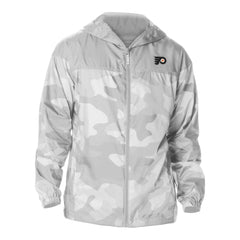 Philadelphia Flyers Columbia Camo Flash Challenger Omni-Shade Full-Zip Hoodie Windbreaker Gray