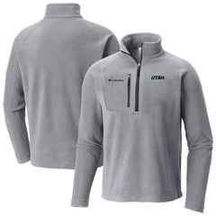 Utah Mammoth Columbia Fast Trek III Raglan Half-Zip Fleece Jacket Gray