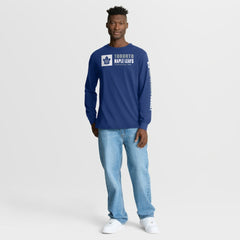 Toronto Maple Leafs Fanatics Goal Crease Legacy Long Sleeve T-Shirt Blue