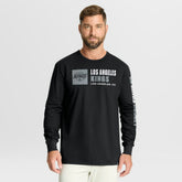 Los Angeles Kings Fanatics Goal Crease Legacy Long Sleeve T-Shirt Black