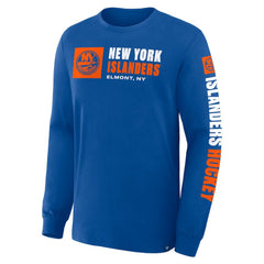 New York Islanders Fanatics Goal Crease Legacy Long Sleeve T-Shirt Royal