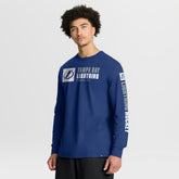 Tampa Bay Lightning Fanatics Goal Crease Legacy Long Sleeve T-Shirt Blue