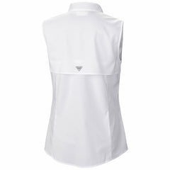 Utah Mammoth Columbia Women's Tamiami Omni-Shade Sleeveless Button-Up Shirt White