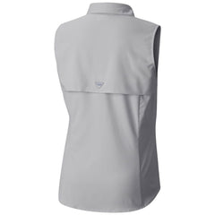 Utah Mammoth Columbia Women's Tamiami Omni-Shade Sleeveless Button-Up Shirt Gray