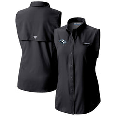 Utah Mammoth Columbia Women's Tamiami Omni-Shade Sleeveless Button-Up Shirt Black