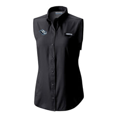 Utah Mammoth Columbia Women's Tamiami Omni-Shade Sleeveless Button-Up Shirt Black