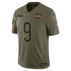 Joe Burrow Cincinnati Bengals 2025 Salute to Service Limited Jersey - Olive | Nike for sale