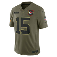 Patrick Mahomes Kansas City Chiefs 2025 Salute to Service Limited Jersey - Olive | Nike on sale