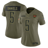 Jayden Daniels Washington Commanders Women's 2025 Salute to Service Limited Jersey - Olive | Nike on sale