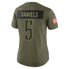 Jayden Daniels Washington Commanders Women's 2025 Salute to Service Limited Jersey - Olive | Nike on sale