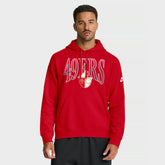 San Francisco 49ers Full Blitz Club Fleece Pullover Hoodie - Scarlet | Nike discount