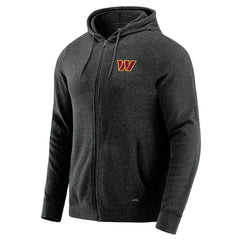 Washington Commanders J. Palmer Players Lounge Tri-Blend Full-Zip Hoodie - Dark Heather Gray for sale