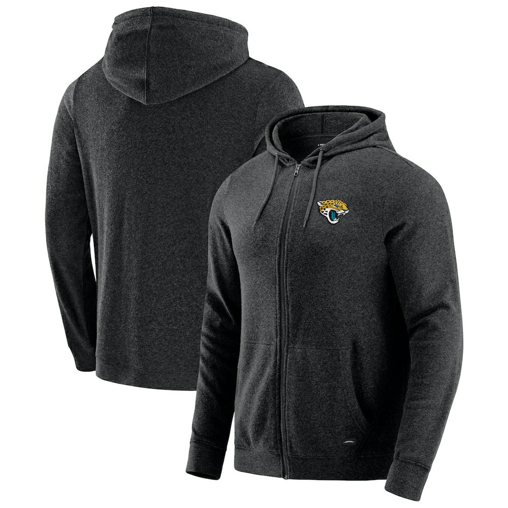 Jacksonville Jaguars J. Palmer Players Lounge Tri-Blend Full-Zip Hoodie - Dark Heather Gray outlet