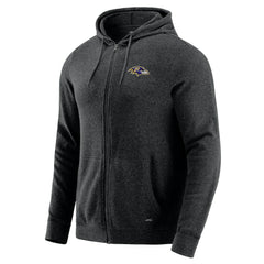 Baltimore Ravens J. Palmer Players Lounge Tri-Blend Full-Zip Hoodie - Dark Heather Gray online