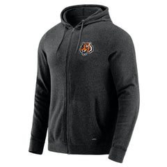 Cincinnati Bengals J. Palmer Players Lounge Tri-Blend Full-Zip Hoodie - Dark Heather Gray on sale