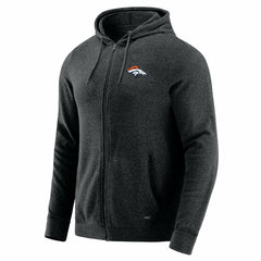 Denver Broncos J. Palmer Players Lounge Tri-Blend Full-Zip Hoodie - Dark Heather Gray outlet