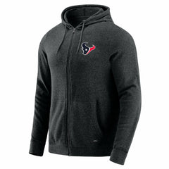 Houston Texans J. Palmer Players Lounge Tri-Blend Full-Zip Hoodie - Dark Heather Gray on sale