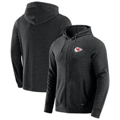 Kansas City Chiefs J. Palmer Players Lounge Tri-Blend Full-Zip Hoodie - Dark Heather Gray sale