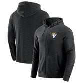Los Angeles Rams J. Palmer Players Lounge Tri-Blend Full-Zip Hoodie - Dark Heather Gray discount