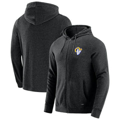 Los Angeles Rams J. Palmer Players Lounge Tri-Blend Full-Zip Hoodie - Dark Heather Gray discount