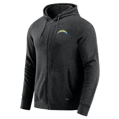 Los Angeles Chargers J. Palmer Players Lounge Tri-Blend Full-Zip Hoodie - Dark Heather Gray outlet